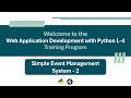 Part-2: Simple Event Management System Project using Django | Django Tutorial