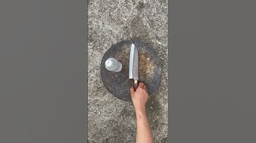 Đây chính là con dao phi Lê làm bằng hạt bi tàu thủy sắc bén hơn nước