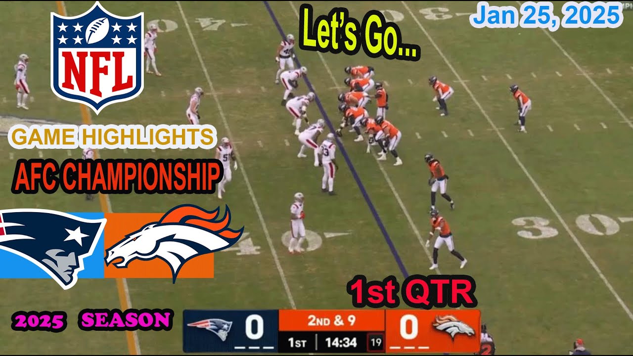 Обзор первого квартала матча плей-офф НФЛ между командами Denver Broncos и New England Patriots (...