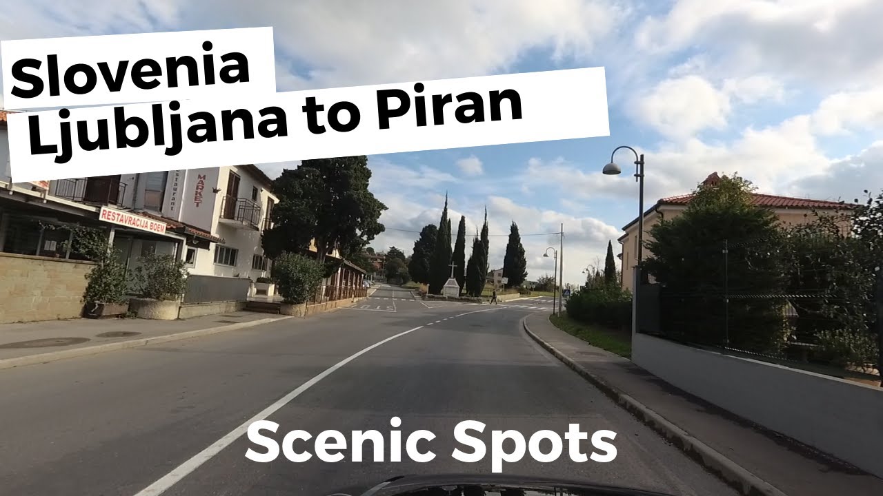 ٩(͡๏̯͡๏)۶ Slovenia: Scenic Driving Trip from Ljubljana to Piran & Adriatic 4K, Highway E61/A1