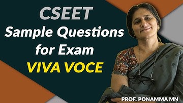 CSEET Sample Questions for Exam - VIVA VOCE