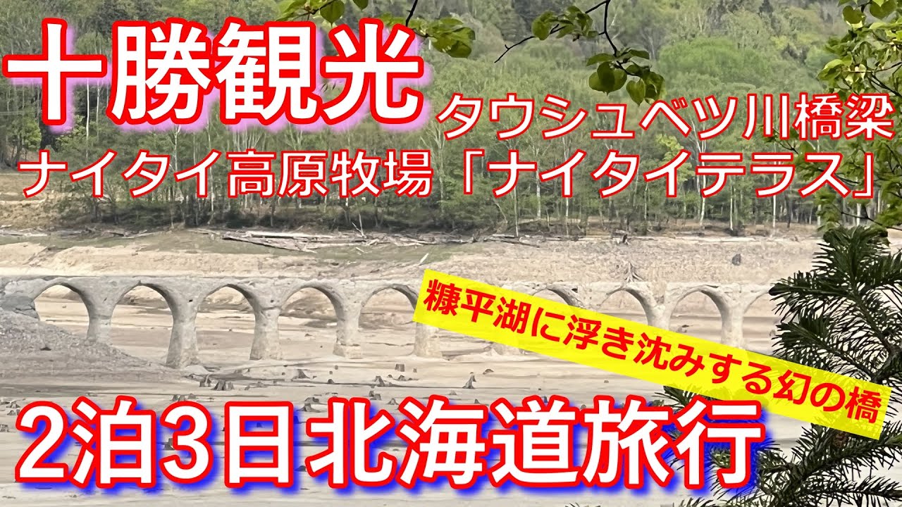 十勝観光 タウシュベツ川橋梁とナイタイテラス この夏北海道旅行でおススメの観光スポット 北海道旅行vlog Youtube