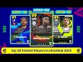Top 30 Fastest Players In eFootball 2024 Mobile || Fastest Players In eFootball 2024