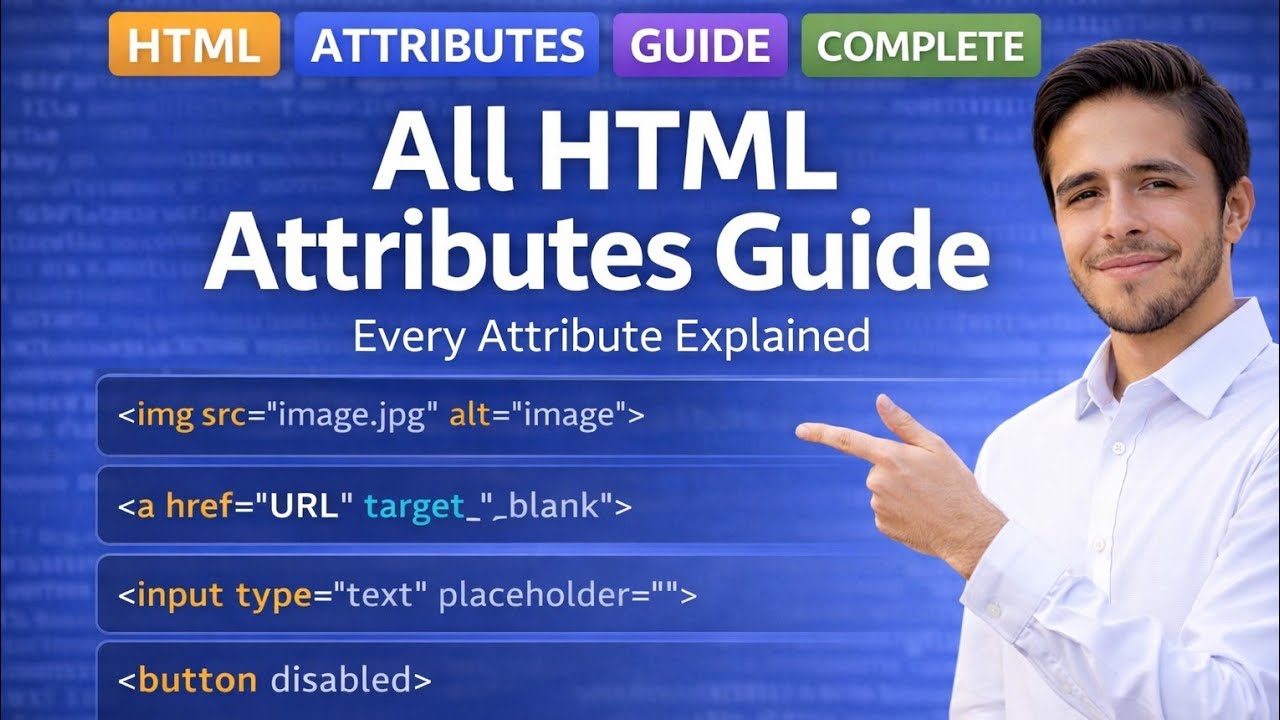 Day 9 HTML Tutorial in Urdu | HTML Attributes Complete Guide for Beginners