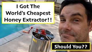 The World's Cheapest Honey Extractor, assembly and review.