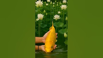 Giữa cơn mưa thả cá xuống đầm sen tự nhiên bình yên lạ thường 🌧️ #ThảCáMưa #CảnhĐẹpViệtNam #shorts