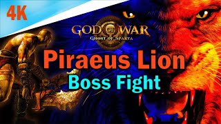 God Of War Ghost Of Sparta Boss Fight Piraeus Lion 4K 60Fps