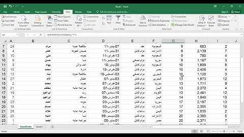 8-- Excel sort data تصنيف وترتيب البيانات فى برنامج اكسل