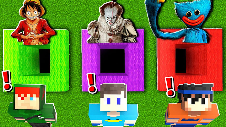 NÃO ESCOLHA O BURACO ERRADO NO MINECRAFT!!