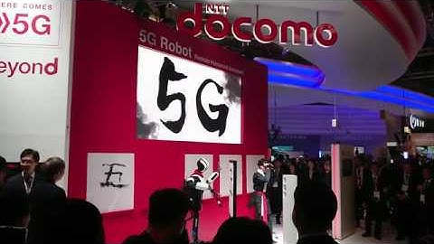 NTT Docomo 5G mobile technology low-latency demonstration at MWC18