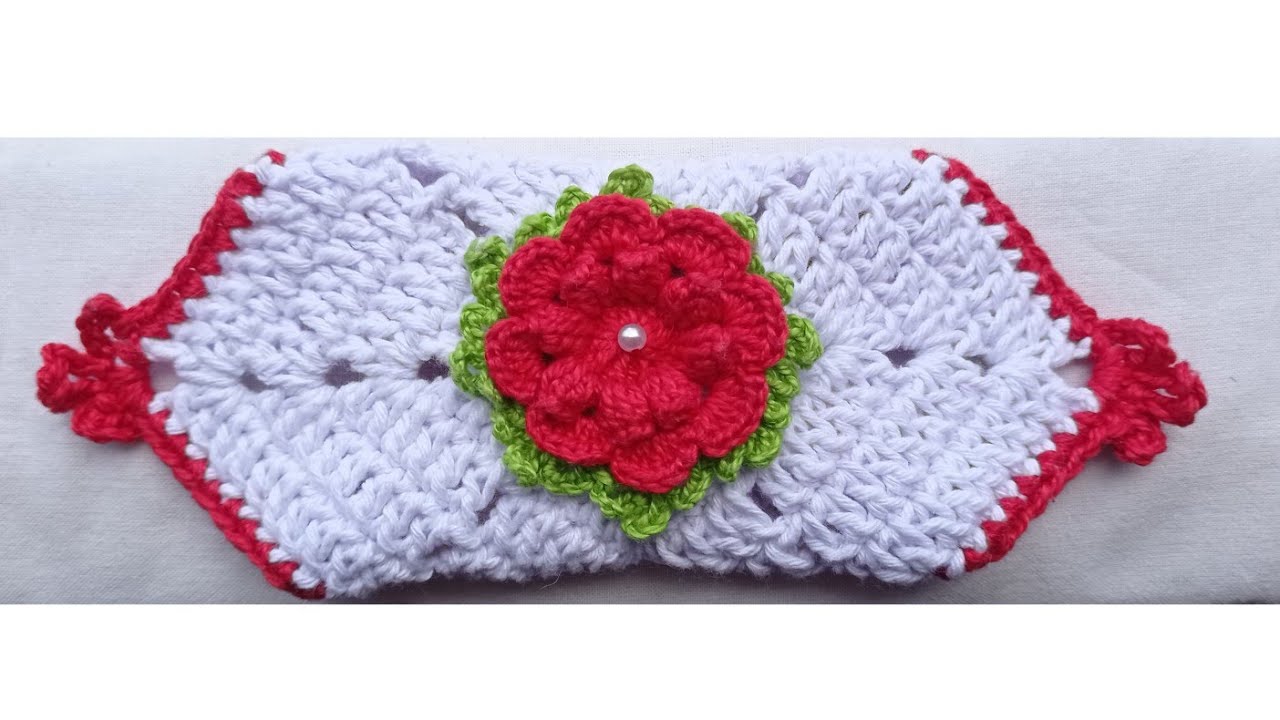 Puxador de Fogão em Crochê ❤️🌷/passo a passo