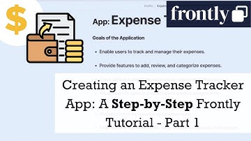 Creating an Expense Tracker App: A Step-by-Step Frontly Tutorial - Part 1