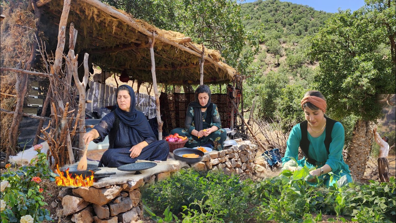 A Mix of Beautiful Days in Village & Nomadic Life | Iran village life | Nomad life