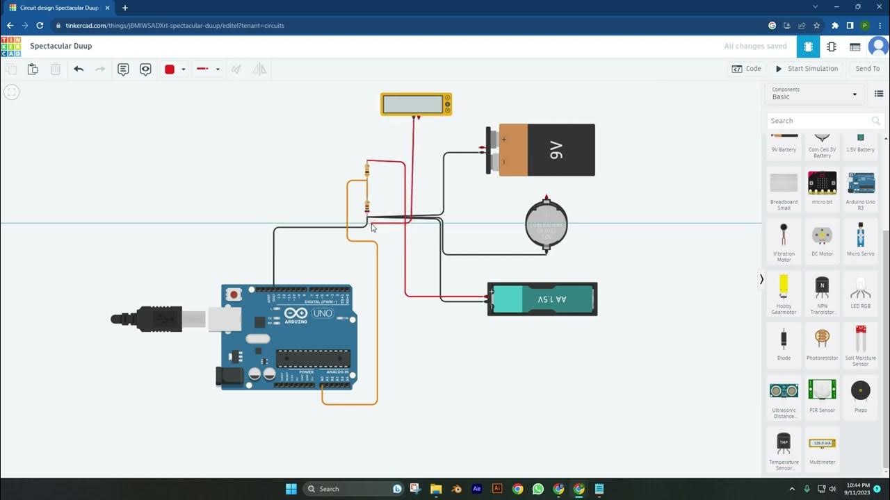 Belajar Membuat Sensor Tegangan Menggunakan Arduino dengan Simulator ...
