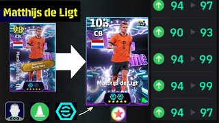 Matthijs De Light 103 Best Training With Booster | Player Progression eFootball 2026