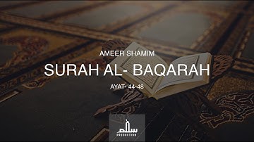 Quran Beautiful Recitation - Ameer Shamim [Surah Baqarah - 44-48]