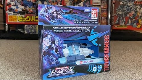 Transformers legacy velocitron speedia 500 deluxe  IDW blurr complete transformation process video.