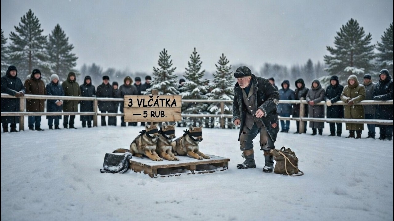 Chudák z Archangelsku si koupil tři vlčata – když jedno z nich se třesoucí tlapkou dotklo jeho ruky