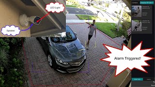 Light and Audio Alarm Security Camera with Person Detection AI Software screenshot 4
