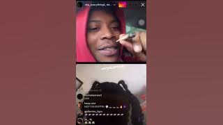 SHA EK & DD OSAMA BEEFING ON IG LIVE: “smoking dead opps”