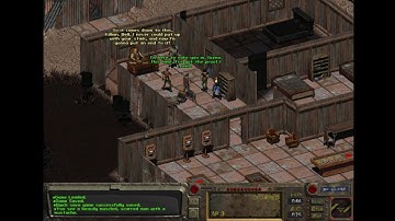 Fallout 1: Attacking Gizmo with help of Killian and Lars the sheriff.