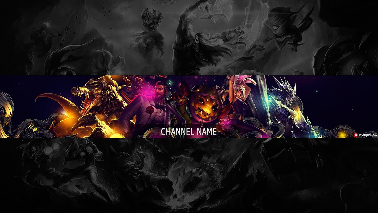 Speed Art Free Youtube Channel Art Banner 8 League 