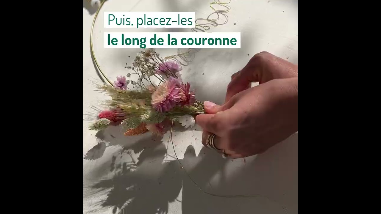 Floralux DIY: Réalisez une couronne de fleurs séchées pour les