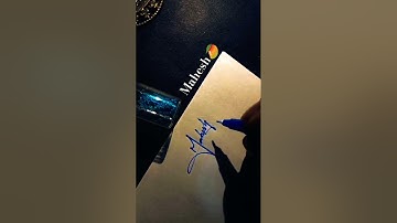 Mahesh name autograph #calligraphy #shorts 🥭🥭🥭