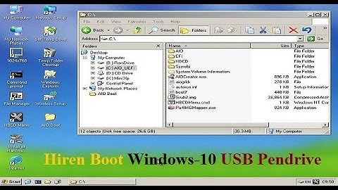 Create A Bootable Hiren’s Boot CD on USB Flash Drive (2020) Windows-10