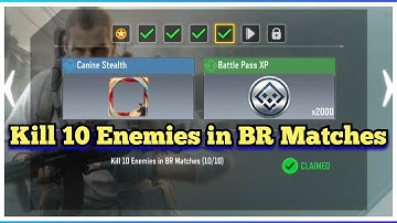 Call Of Duty Mobile Kill 10 Enemies in BR Matches Task Complete