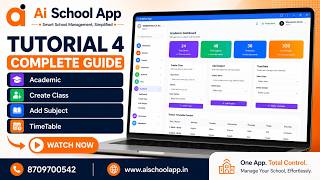 AI School App Tutorial 4 | Create Class, Add Subject & Timetable Complete Guide screenshot 5