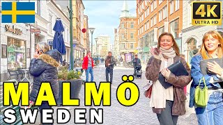 มัลโม่ 🇲🇪 สวีเดน ทัวร์เดินชมเมืองในมัลโม สวีเดน | 4K HDR 60fps