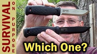 Best Bushcraft Knife? - Mora Garberg Carbon vs Stainless