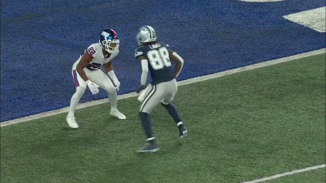 CeeDee Lamb INCREDIBLE onehanded TD catch vs. Giants YouTube