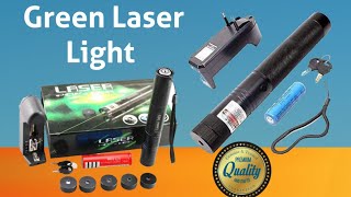 Powerful Laser Light Unboxing & Testing ! New Rechargable Green Laser Pointer