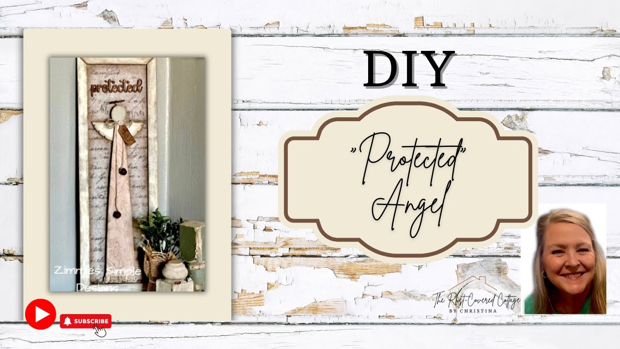 Protected Angel DIY Wood Kit | Faith-Inspired Decor with Zimmies Simple Designs