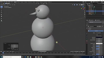 Creating a Snowman using Blender 2.81 part 1