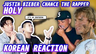 (ENG) KOREAN RAPPERS react to Justin Bieber - Holy ft. Chance The Rapper 