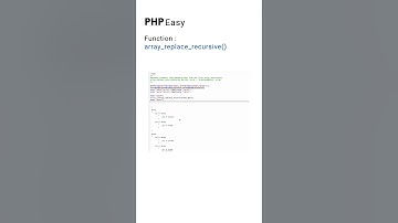 array_replace_recursive php function