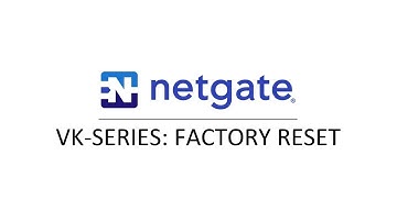 APU and VK T40E Factory Reset