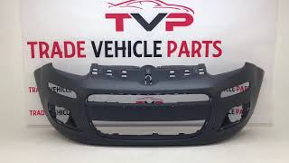 Fiat Panda 2012- Front Bumper Primed Not 4X4 Models