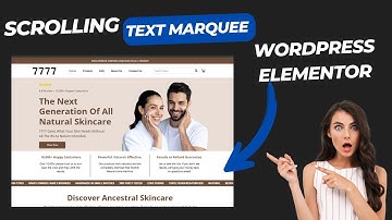 Modern Infinite #marquee with text Elementor WordPress tutorial | Auto Scrolling Text in Elementor