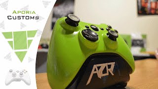 Aporia Customs - Xbox 360 Neon Green Wired Controller