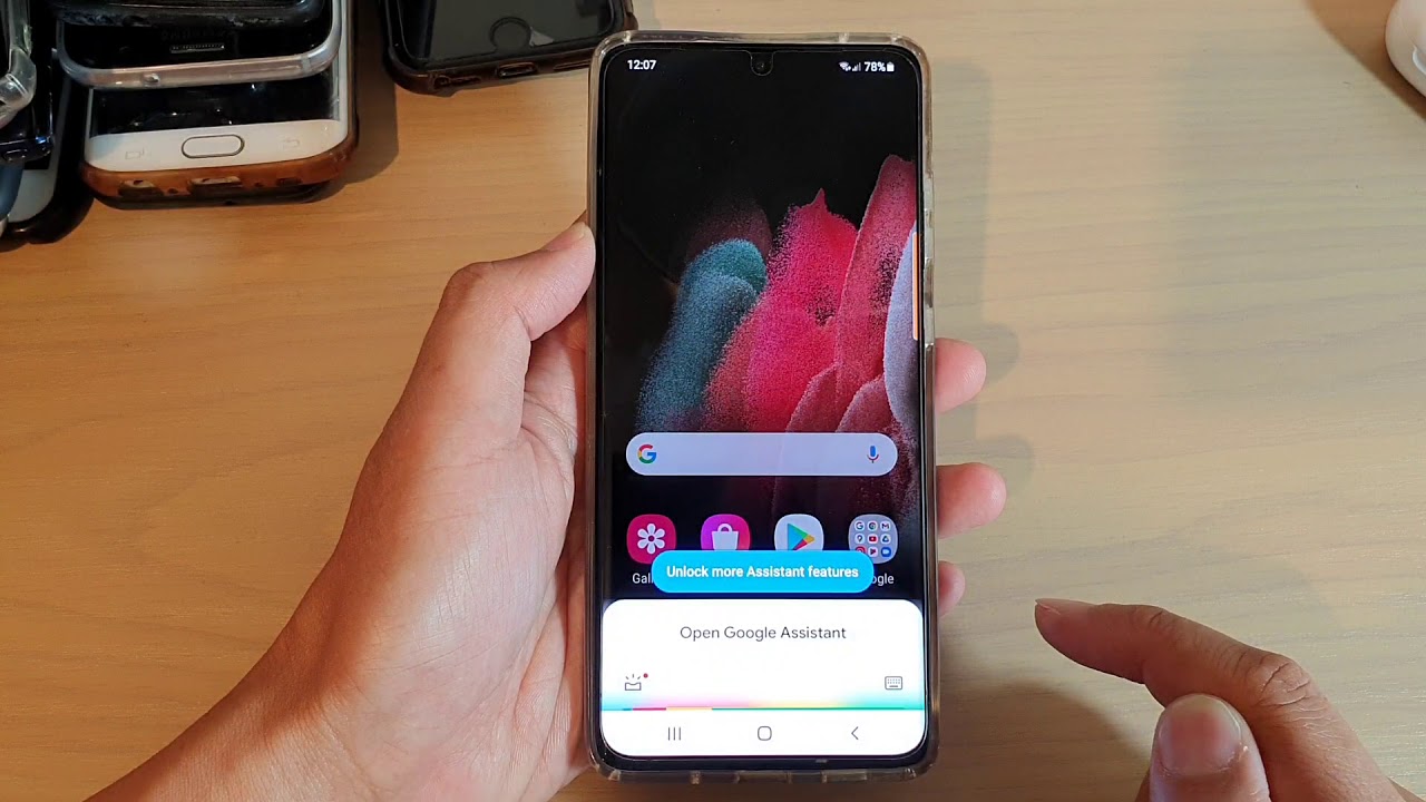 Galaxy S21 Ultra Google Assistant Home Button S21 Ultra Google