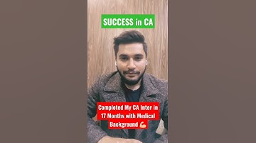My Success Story as Medical Student to CA Student 🛑 #ca #icap #success #motivation