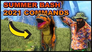All Ark Summer Bash 2021 Commands New Emotes, Chibis & Ark Summer Skins Gfi Plus Event Code