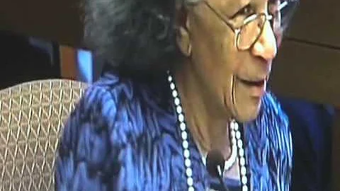 Mildred Madison speaks passionately to the Detroit...