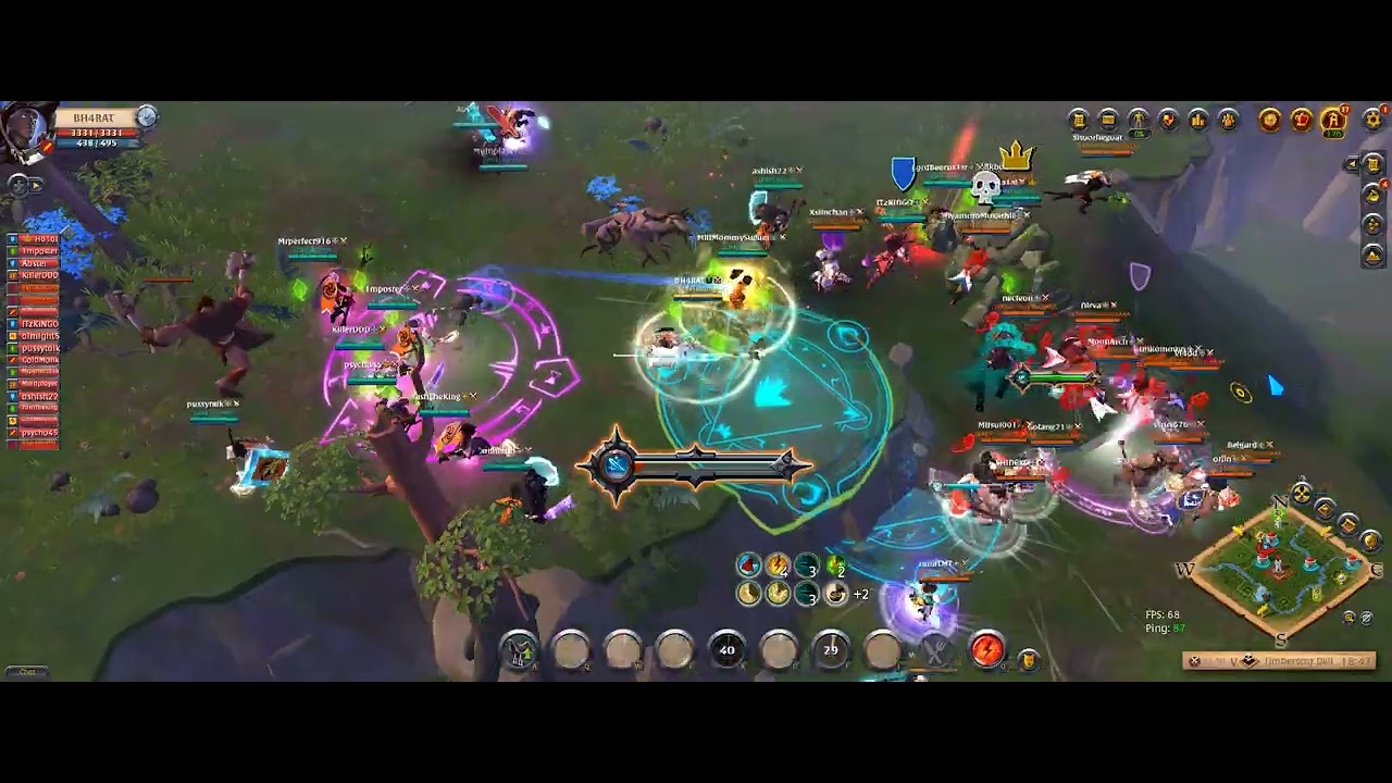 Albion Online - Karmic vs capyBaraaaaa (rift glaive DPS PoV)