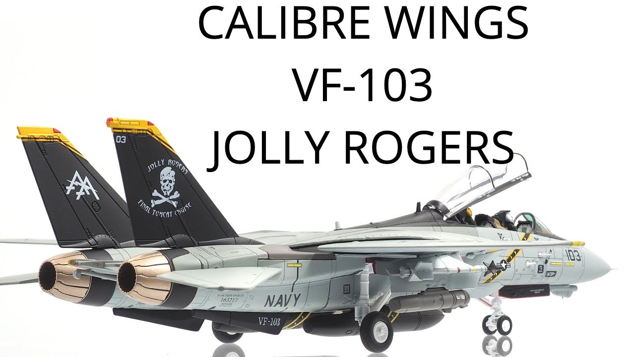 CALIBRE WINGS 1/72 F 14B Tomcat VF 103 Jolly Rogers Die-Cast Collectible  Scale Model Aircraft