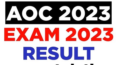 aoc result latest update|aoc material assistant result|aoc material assistant result date|aocresult